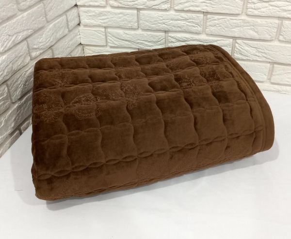 Покривало велюрове Model-1 200x230 Brown