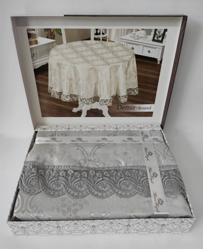 Скатертина Maison Royale 160 круг Demir Gri