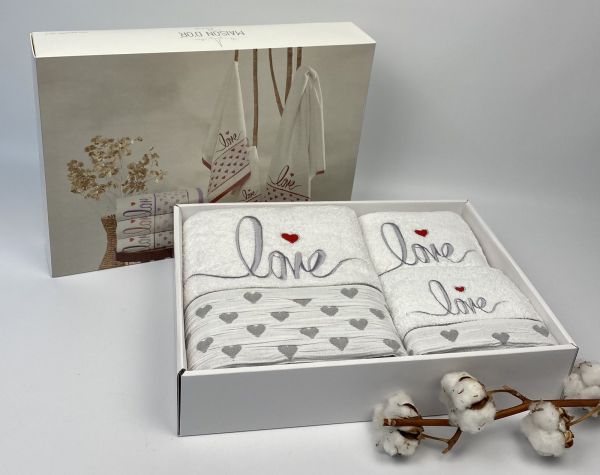 Рушники Maison D'or 3шт Maylin Grey
