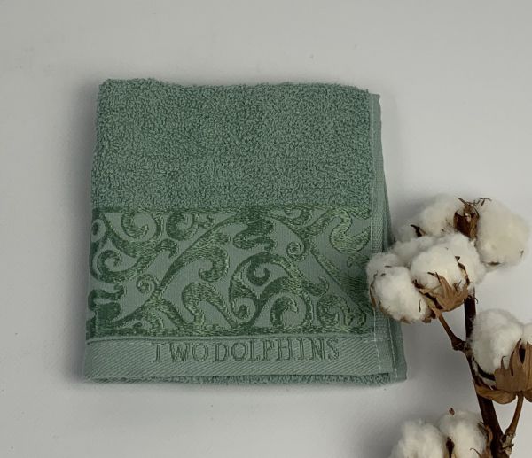 Рушник Two Dolphins Vip Cotton 30х50 Kalimnos Салатовий(A156)