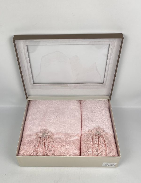 Набір махрових рушників Pupilla 2шт Romantic Pink