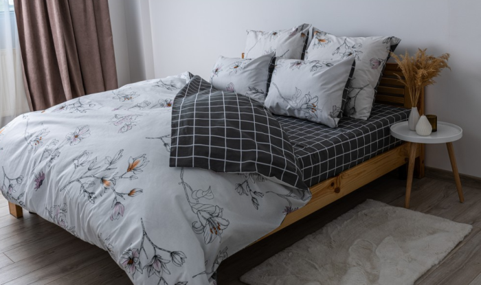 Комплект постільної білизни "Soft dreams" євро (Blossom on White,70*70)
