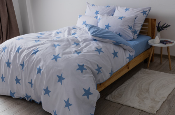 Комплект постільної білизни "Soft dreams" євро (Morning Star Blue,70*70)