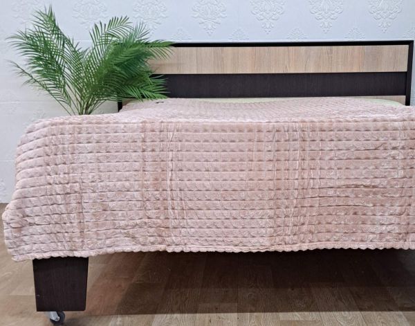 Покривало велюр 180х200 Dark  Beige (618)
