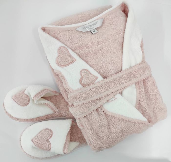 Халат жіночий Maison D'or Monique Hearts Rose S