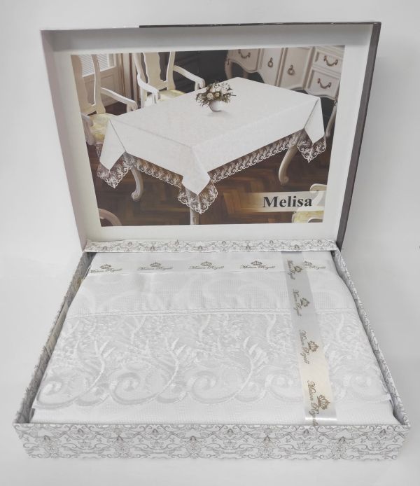 Скатертина Maison Royale 160x220 Melisa White