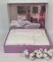 Рушники Maison D'or 3шт Soft Hearts Cotton White-Dark Lilac