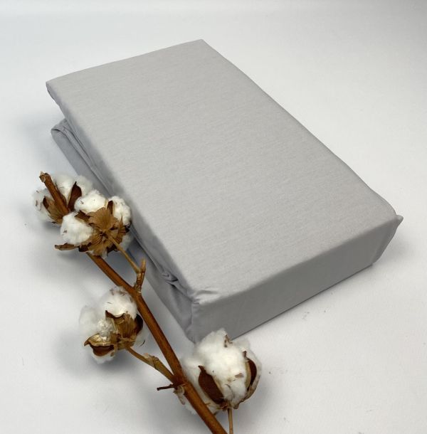Простирадло на резинці Clasy 120X200 з наволочкою 50X70 V2 Gri