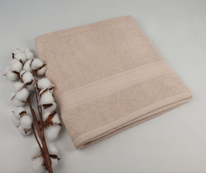 Рушник Homeline бордюр 70x140 Light-beige (400гр/м2)