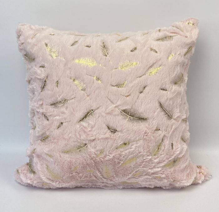 Наволочка велюр Перо 40x40 Pink