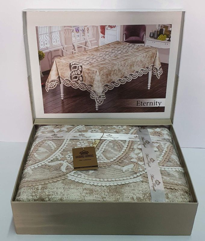 Скатертина Велюр Maison Royale 160x350 Eternity Cappucino