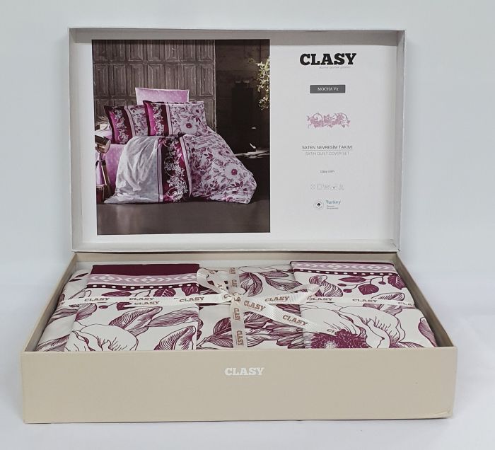 Постільна білизна CLASY сатин 200x220 см Mocha v2