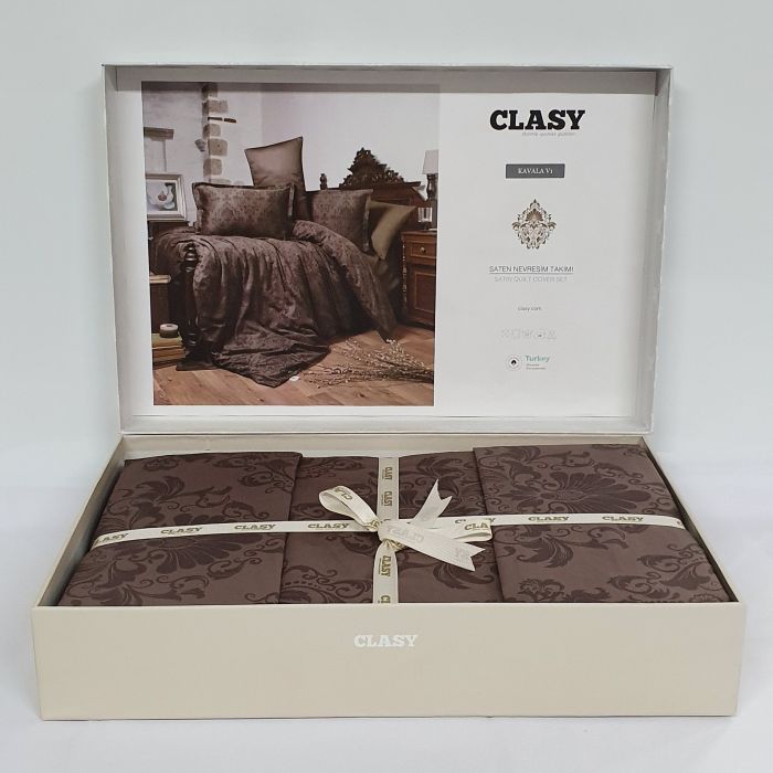 Постільна білизна CLASY сатин 200x220 см Kavala v1