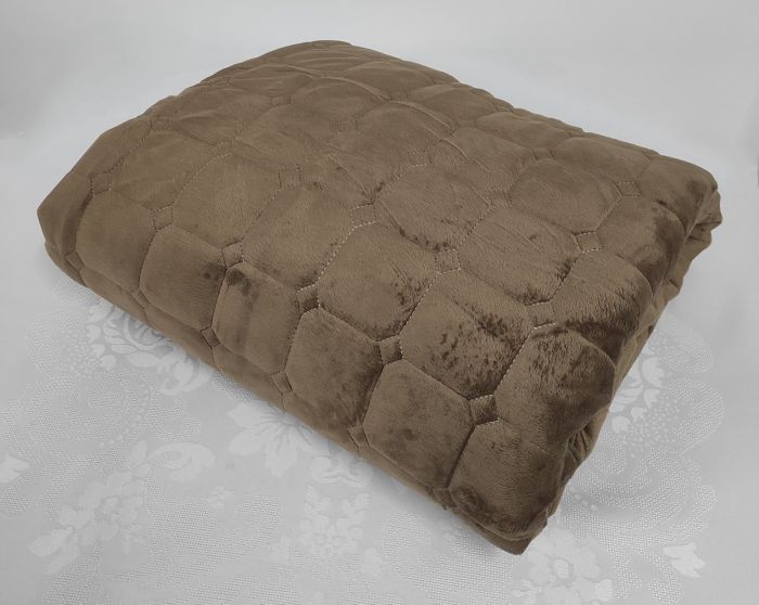 Покривало велюрове Model-9 (1218) 220x240 Brown
