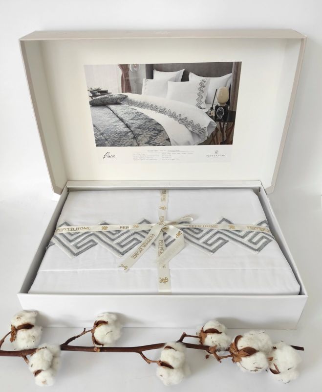 Постільна білизна Pepper Home Luca White-Blue 200x220