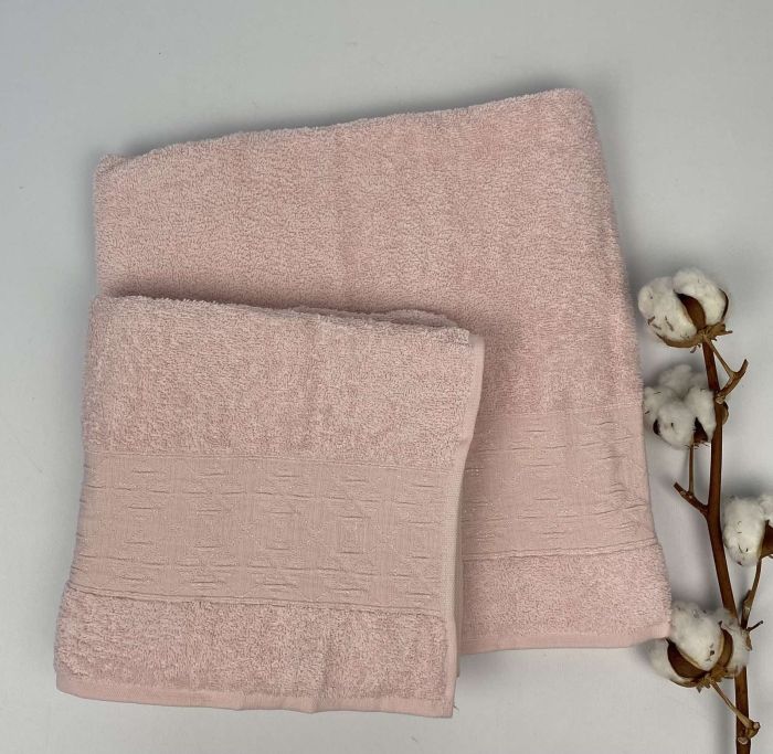 Набір рушників АЕ 2 шт Shine Pink