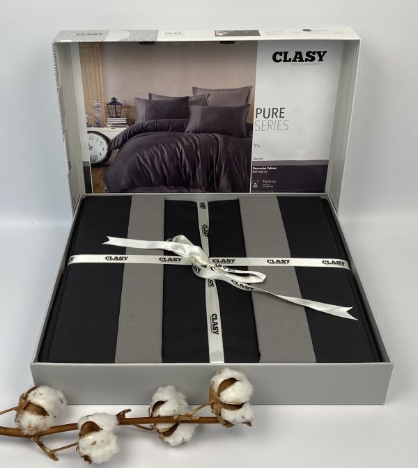 Постільна білизна CLASY ранфорс 200x220 см Pure Series V-9 Fume