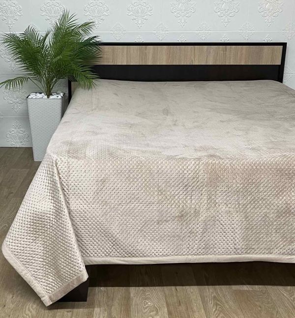 Покривало велюрове квадрат Model-8 160x220 Cappuccino (1224)