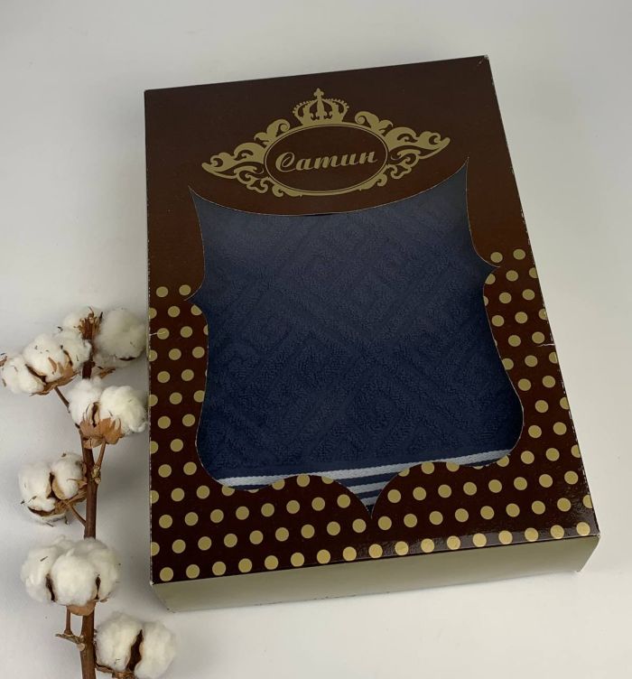 Набір рушників 2шт. Pupilla Costa Dark Blue в коробці