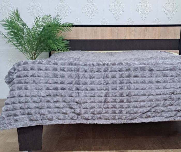 Покривало велюр 180х200 Grey (1310)