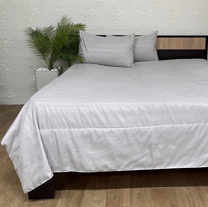 Набір постільної білизни з літньою ковдрою Colorful Home 180х220 см Light Grey
