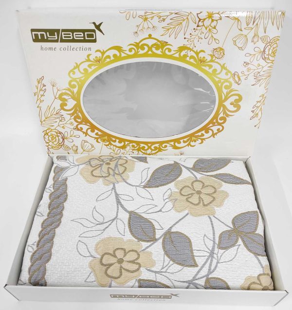 Покривало My Bed Жакард 200x240 Модель 4 Gold-Grey
