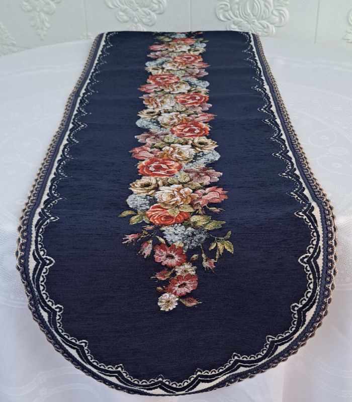 Доріжка Sagol велюр 40х170 OV St 154 Lacivert