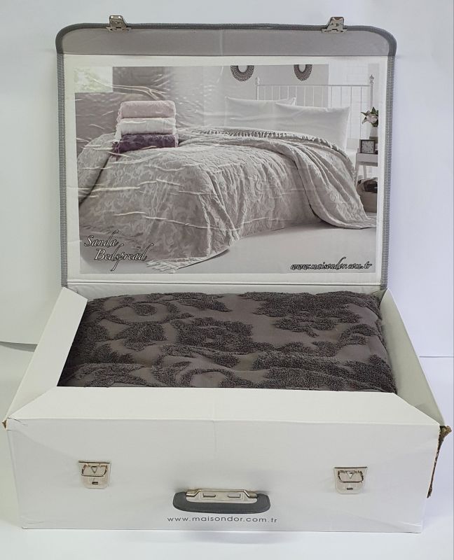 Покривало Maison D'or махрове Sanda 220*240 Grey