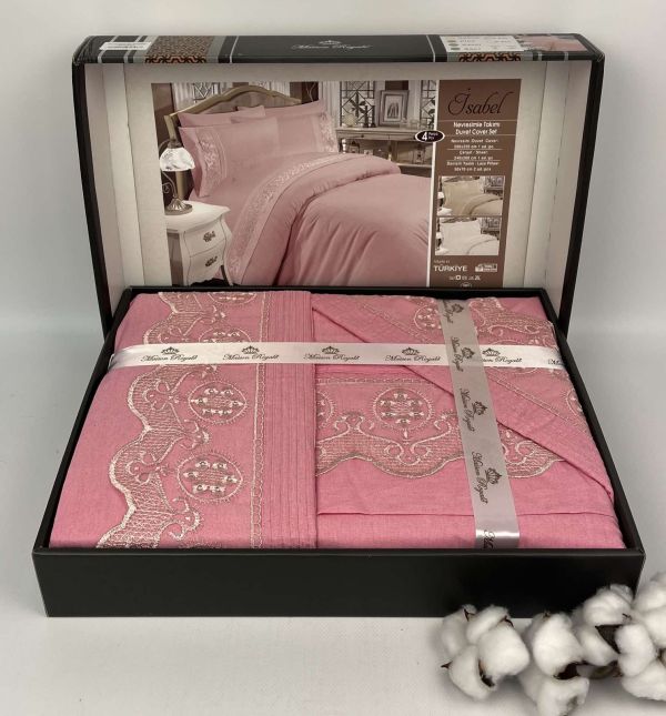 Постільна білизна Maison Royale ранфорс 200x220 Isabel Pudra