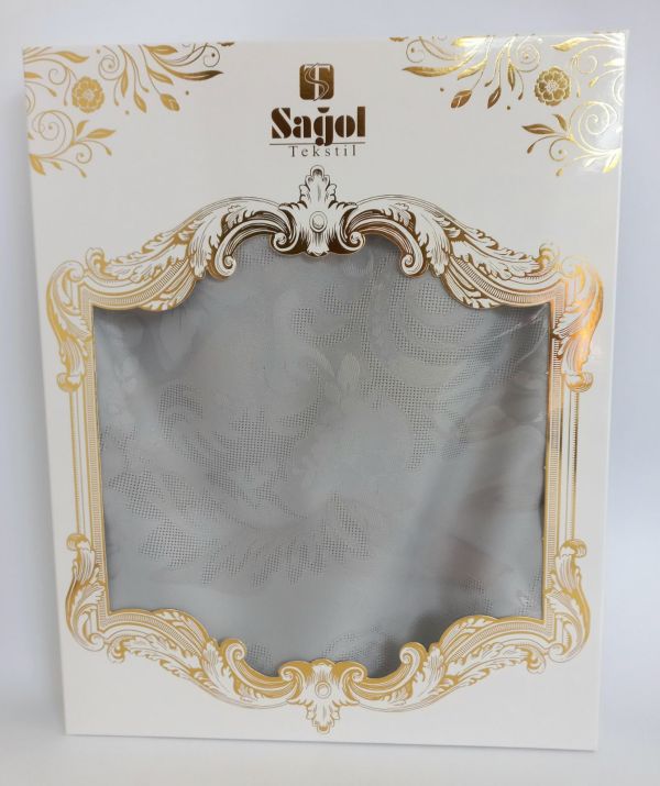 Скатертина Sagol тефлон 160x350 St-060 Grey в коробці *