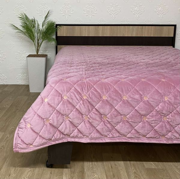 Покривало велюрове Model-13 (1294) 220х240 Pink