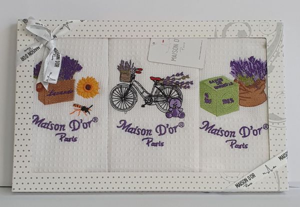 Подарунковий набір кухонних рушників Maison D'or Bike