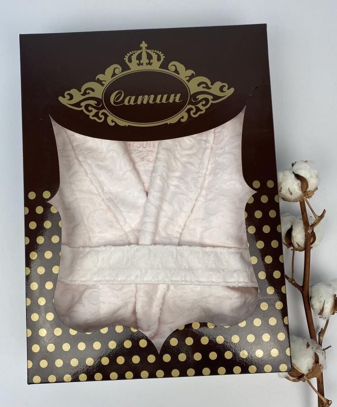 Халат жіночий Maison D'or Vosmod Salmon L в коробці