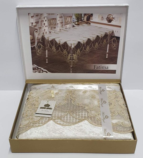 Скатертина Велюр Maison Royale 160x220 Fatima Cream