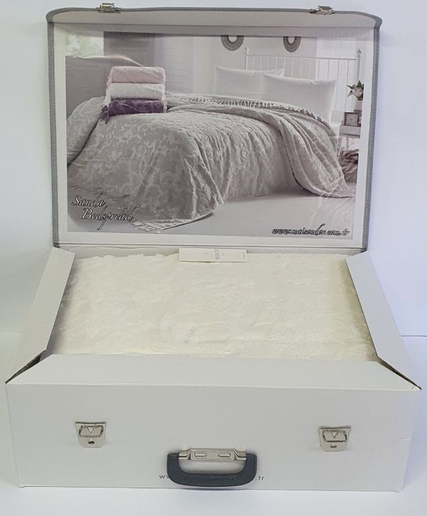 Покривало Maison D'or махрове Sanda 220*240 Ecru