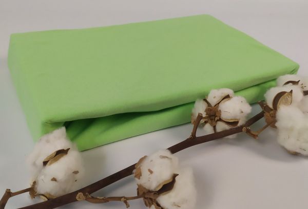 Простирадло Home Line 90x200 на резинці трикотаж  Light green