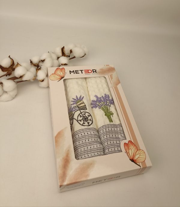 Набір вафельних рушників Nilteks 2 шт Qualite Lavender