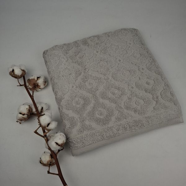 Рушник Philippus Cross Cotton 70х140 Barbara Світло-сірий (A455)