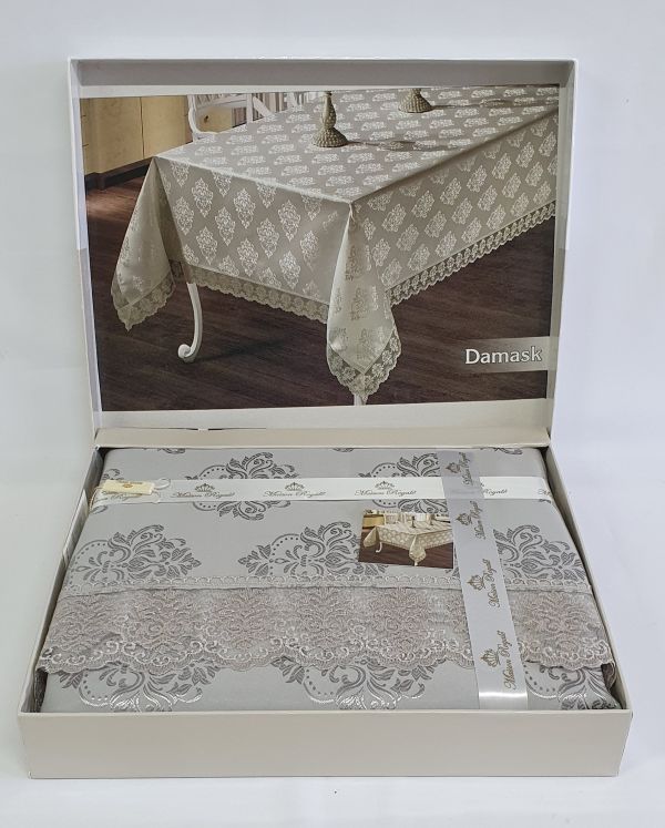 Скатертина Maison Royale 160x220 Damask Grey