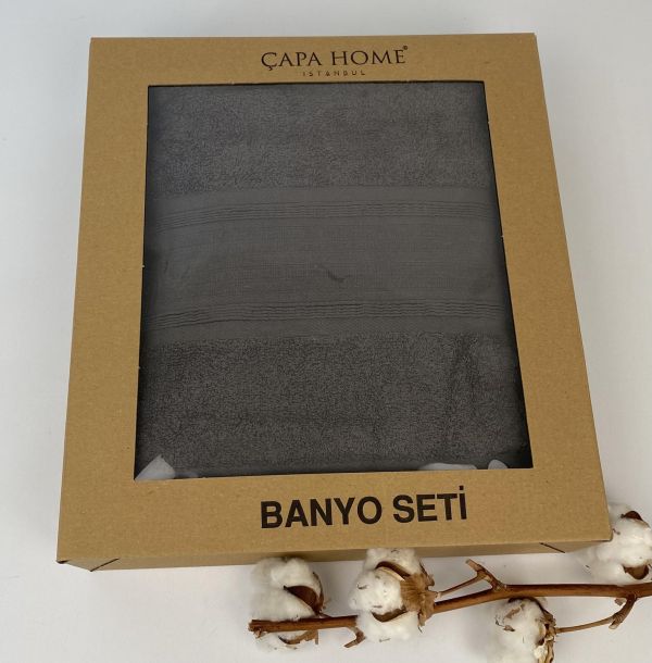 Набір рушників 2шт Capa Home Anthracite
