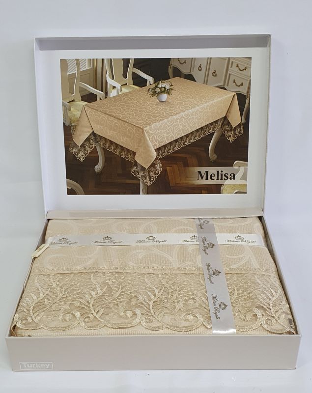 Скатертина Maison Royale 160x220 Melisa Cappucino