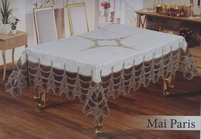 Скатертина Велюр Maison Royale 160x220 Mai Paris Cappucino