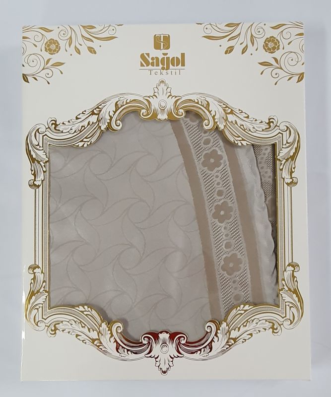 Скатертина Sagol тефлон 160x220 ovale St-052 Cappucino в коробці *
