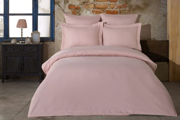 Постільна білизна Saheser Jacquard Vip Satin 200X220 Diamond Pudra
