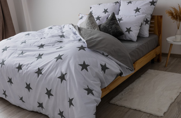 Комплект постільної білизни "Soft dreams" півтораспальний (Morning Star Grey ,70*70)