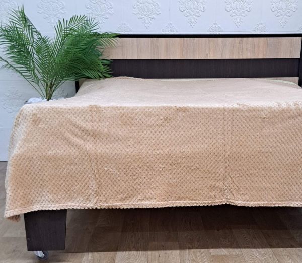 Покривало велюр без упаковки 200х220 Cappuccino (1182)
