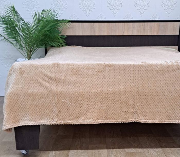 Покривало велюр без упаковки 200х220 Cappuccino (1182)