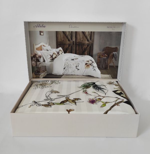 Постільна білизна Maison D'or сатин 200х220 Alita Beige