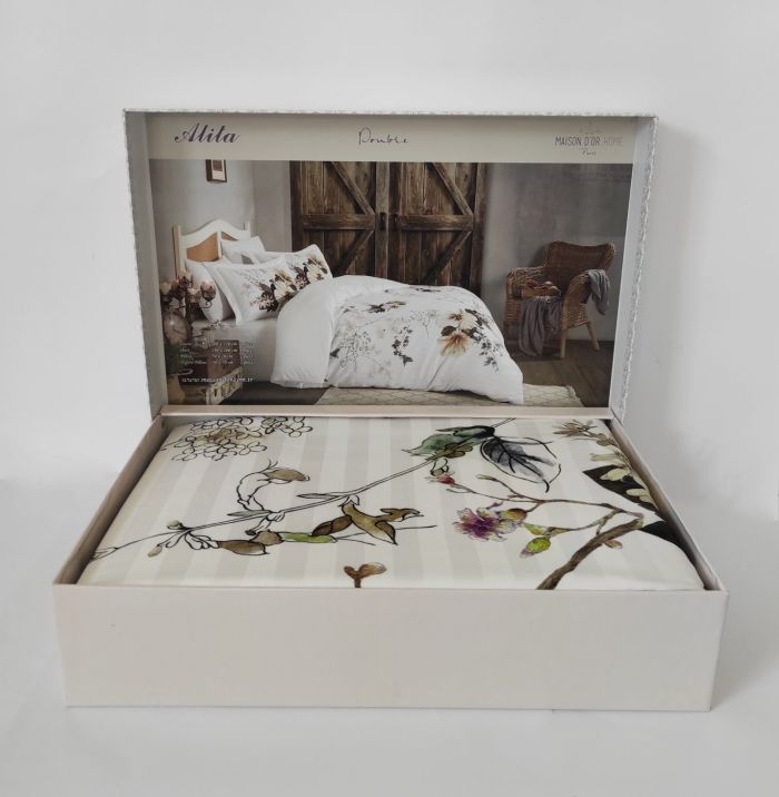 Постільна білизна Maison D'or сатин 200х220 Alita Beige