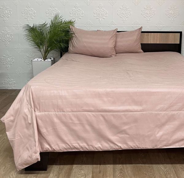 Набір постільної білизни з літньою ковдрою Colorful Home 180х220 см Cappuccino